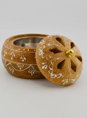 Brûle Encens Artisanal en Bois - 10cm