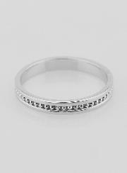 Bague Alliance en Argent Massif Ciselé - T54