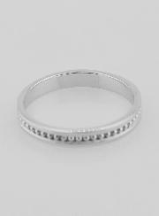 Bague Alliance en Argent Massif Ciselé - T54