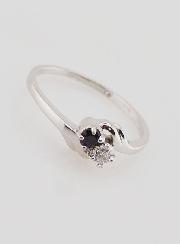 Bague Argent et Zircons T54