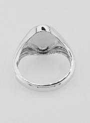 Bague Chevalière en Argent Vierge Miraculeuse - Taille 52-56