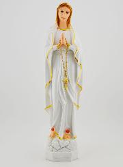 Statue Notre Dame de Lourdes Polychromée - 30 cm