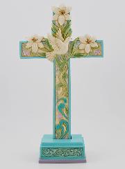 Crucifix Colombe & Lys - Jim Shore