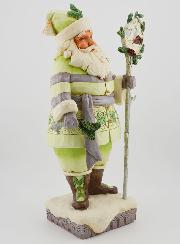 Père Noël White Woodland - Jim Shore
