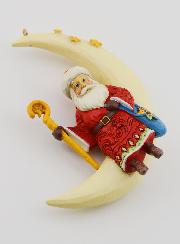 Père Noël sur Croissant de Lune - Jim Shore