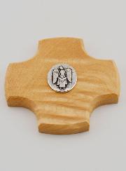 Croix en Bois d'Erable - Ange Protecteur