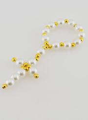 Dizainier en Perles de Verre Nacré - Blanc