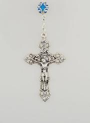 Chapelet en Perles Bleues - Miraculeuse et Croix Baroque