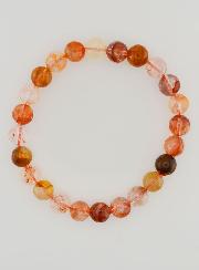 Bracelet en Pierre de Quartz Hematoïde Multicolore AA - 8 mm