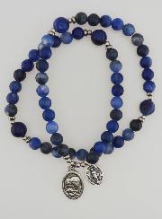 Chapelet Médaille Miraculeuse & St Joseph en Sodalite