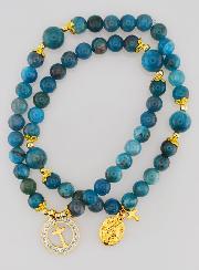 Chapelet Médaille Miraculeuse en Pierres d'Apatite