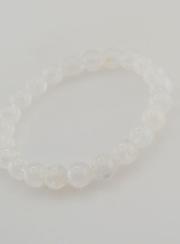 Bracelet en Pierre de Lune Blanche Péristérite AAA