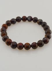 Bracelet en Pierre Naturelle d'Opale Boulder 8mm - A+