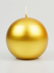 Bougie Boule de Décoration Or - 8cm
