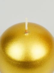 Bougie Boule de Noël Dorée - 8cm