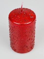 Bougie de Noël à Paillettes - Rubis