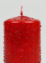 Bougie de Noël à Paillettes - Rubis