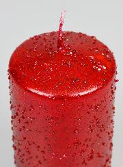 Bougie de Noël à Paillettes - Rubis
