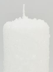Bougie de Noël Décor Cristaux de Neige