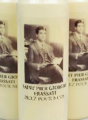 Lot de 3 Bougies de Neuvaine Saint Pier Giorgio Frassati