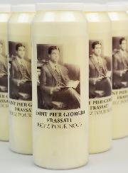 Lot de 10 Bougies de Neuvaine Saint Pier Giorgio Frassati