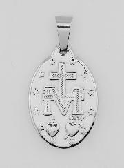 Médaille Miraculeuse en Inox 22mm - Prière en Français