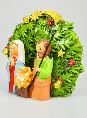 Sainte Famille à Poser Esprit de Noël - 15cm