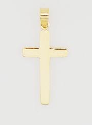 Pendentif Croix Plate en or 9cts - 20mm