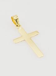 Pendentif Croix Plate en or 9cts - 20mm