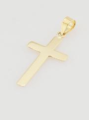 Pendentif Croix Plate en or 9cts - 20mm
