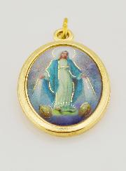Médaille Vierge Marie Miraculeuse Colorée 22mm