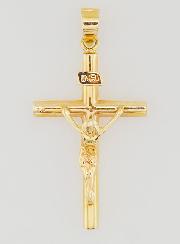 Pendentif Croix du Christ en or 9cts - 25mm