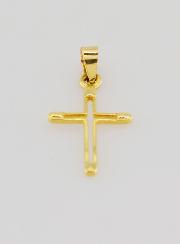 Pendentif Croix Contour 15mm - Or 9ct