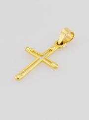 Pendentif Croix Contour 15mm - Or 9ct