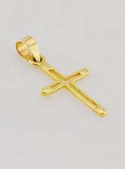Pendentif Croix Contour 15mm - Or 9ct