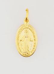 Médaille Miraculeuse en Aluminium Doré - 19mm