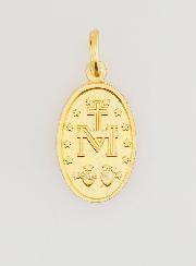 Médaille Miraculeuse en Aluminium Doré - 19mm