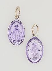 Médaille Miraculeuse Violet - 14mm