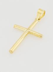 Pendentif Croix Bâton 21mm - Or 9K