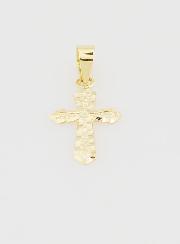 Pendentif Croix Travaillée 15mm - Or 9K