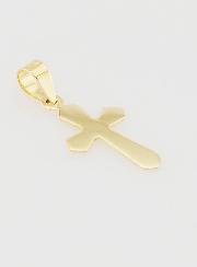 Pendentif Croix Travaillée 15mm - Or 9K