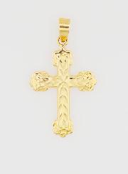 Pendentif Croix Baroque 20mm - Or 9K