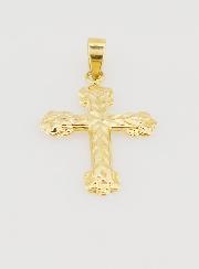 Pendentif Croix Baroque 20mm - Or 9K