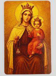 Carte de Prière Notre Dame du Mont Carmel