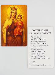 Carte de Prière Notre Dame du Mont Carmel