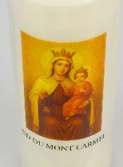 Bougie de Neuvaine Notre Dame du Mont Carmel