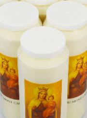 Lot de 10 Bougies de Neuvaine ND du Mont Carmel