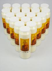 Lot de 20 Bougies de Neuvaine Notre Dame du Mont Carmel