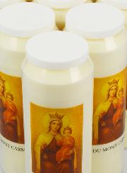 Lot de 20 Bougies de Neuvaine Notre Dame du Mont Carmel