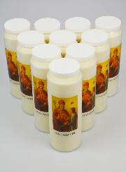 Lot de 10 Bougies de Neuvaine à Saint Valentin